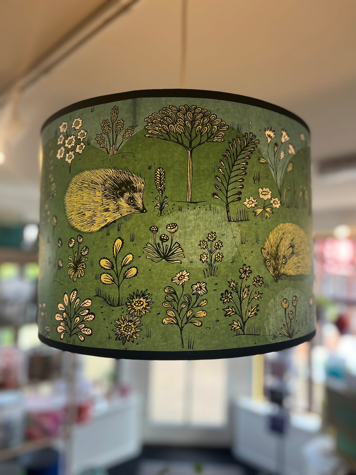 Lush Designs - Green Hedgehog lampshade 40cm