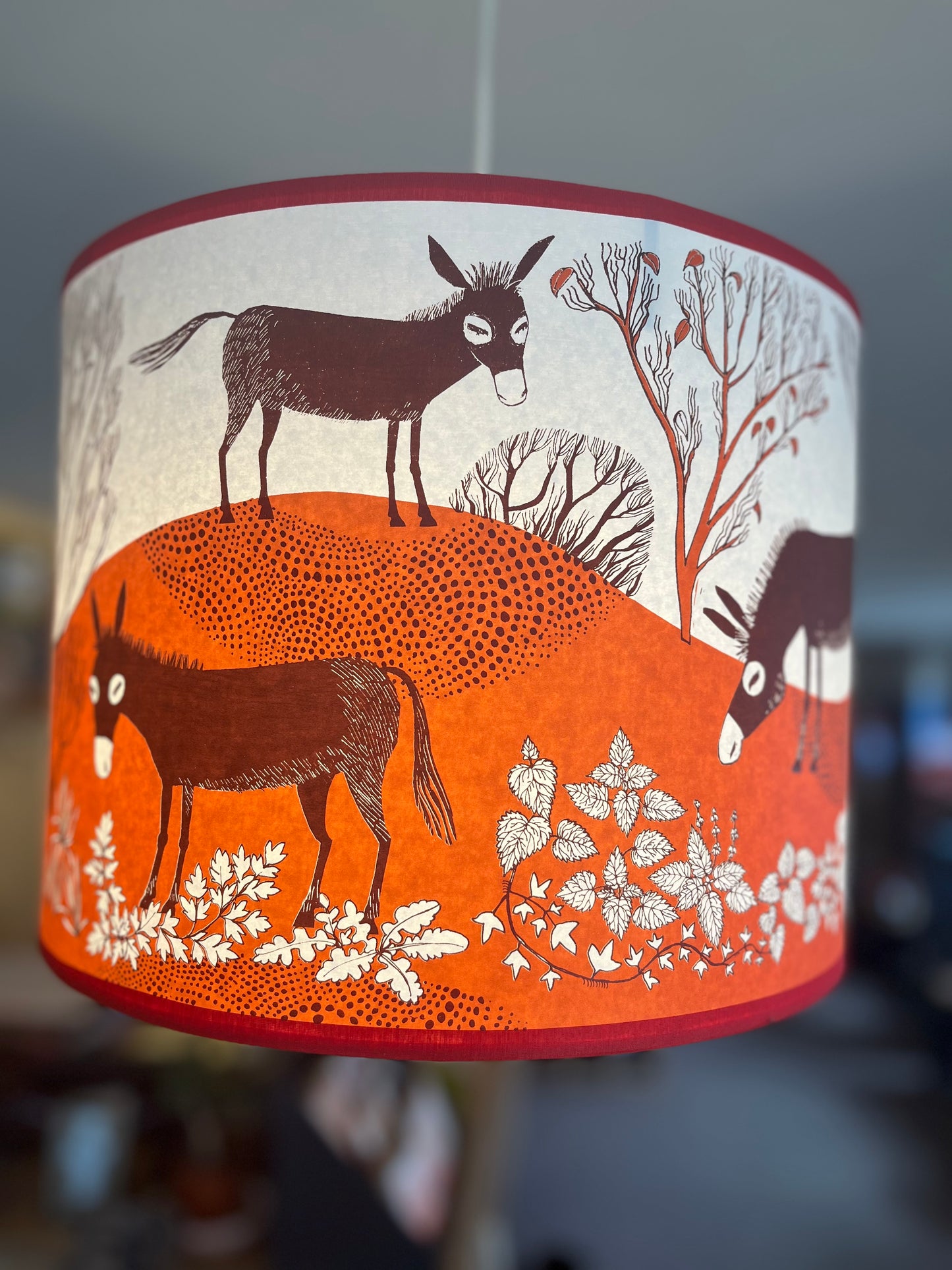 Lush Designs - Orange Donkey Lampshade - large