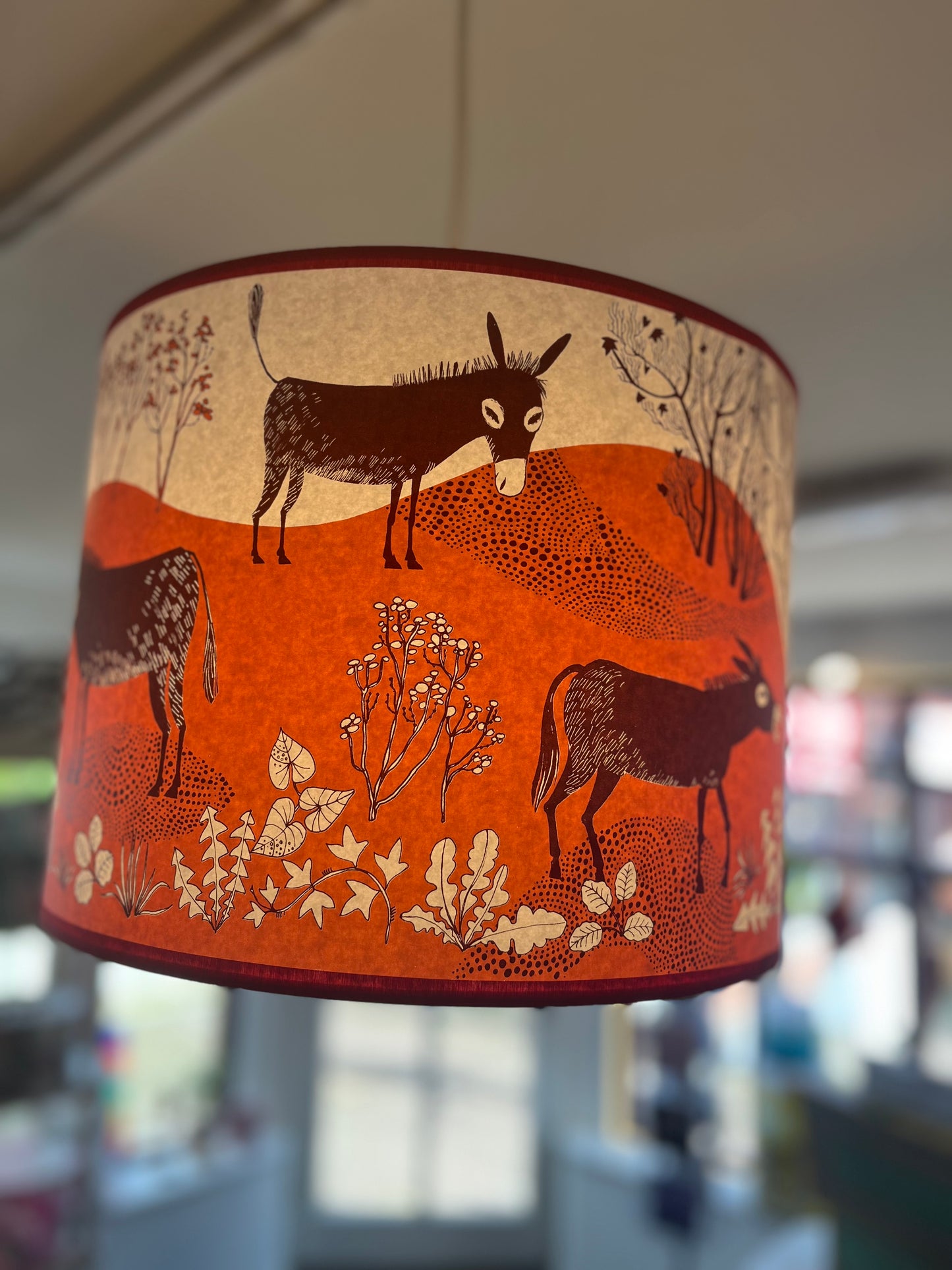 Lush Designs - Orange Donkey Lampshade - large