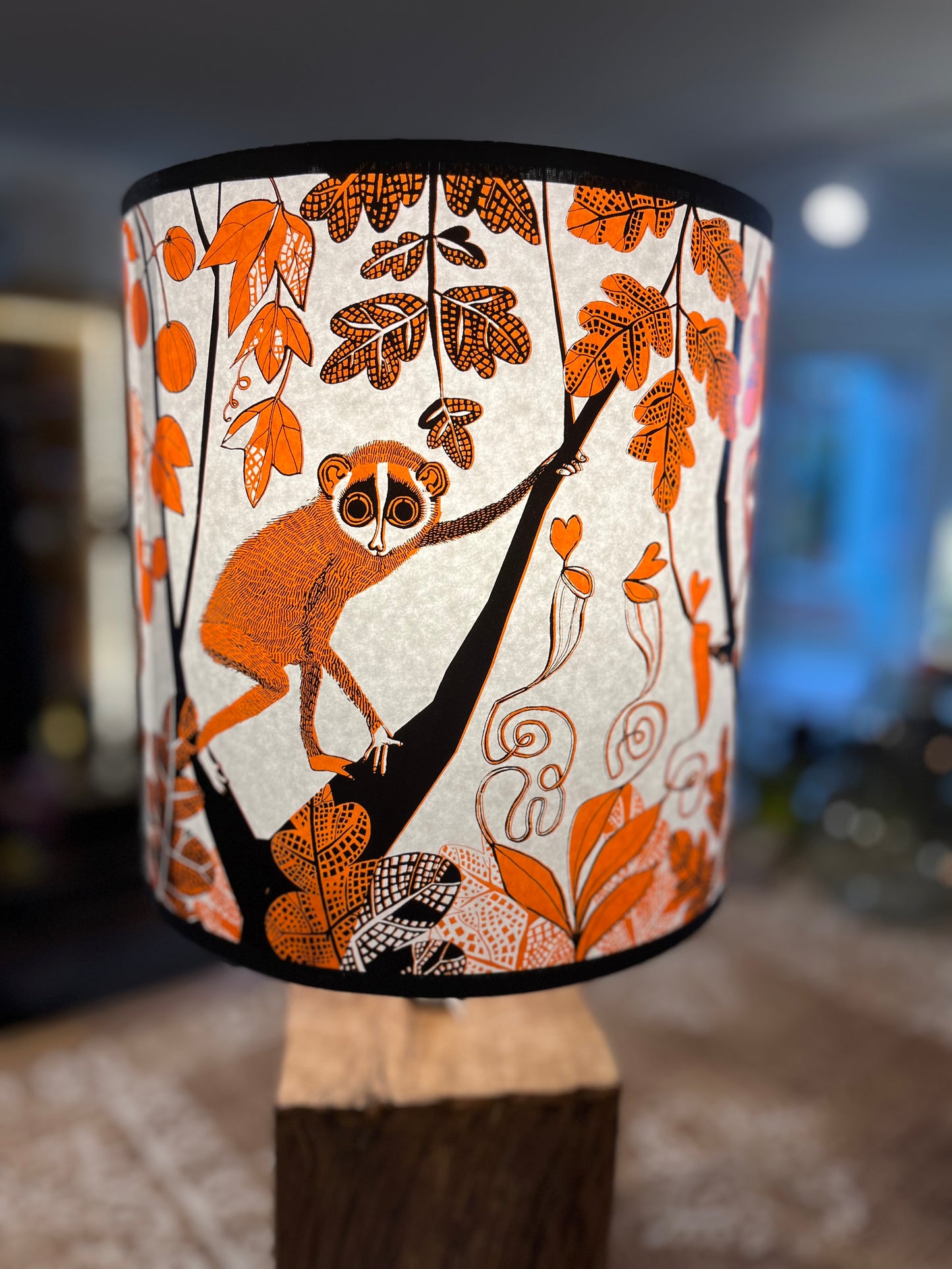 Orange Loris lamp shade