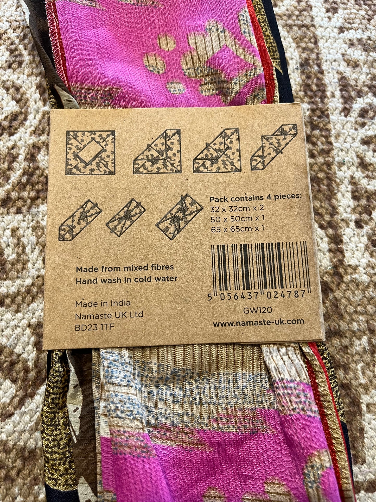 Recycled Sari Gift Wrap packs - sent at random