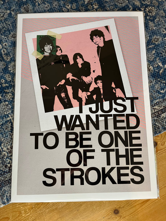 A3 size Print - The Strokes - lyric inspired poster