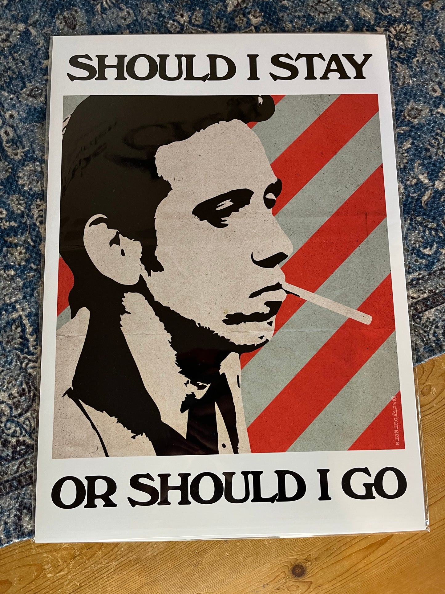 A3 print - The Clash - lyrics inspired print poster- punk - music - art